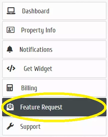 Feature Request Tab